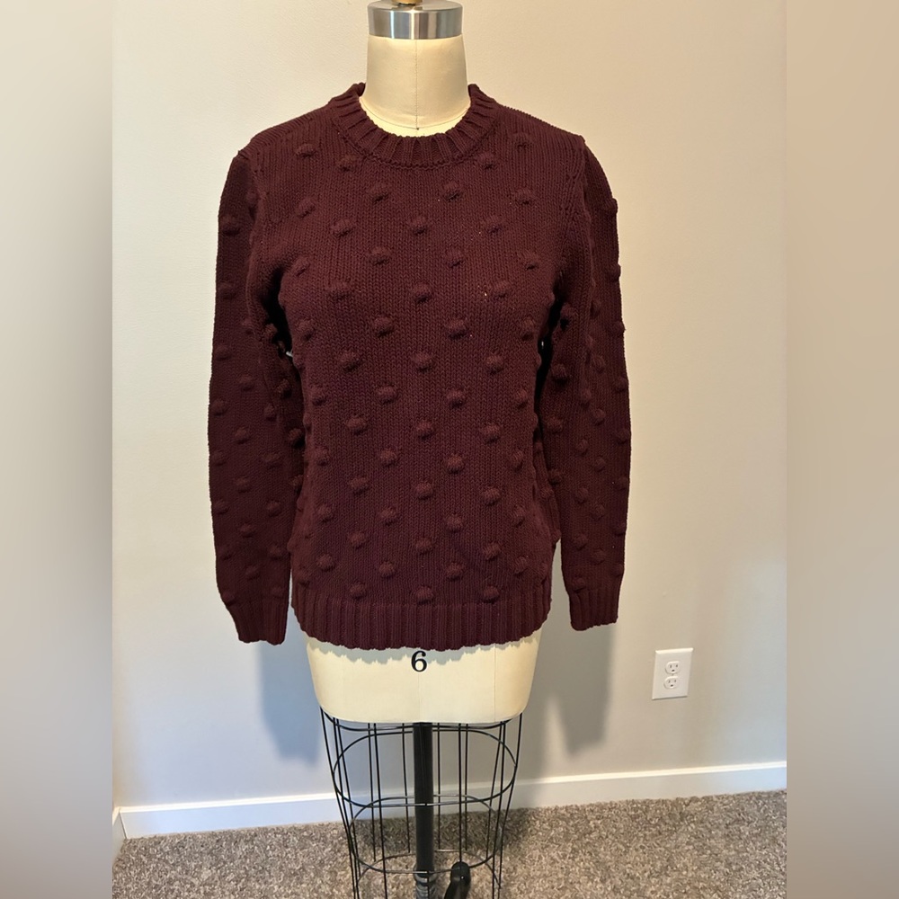 Vince Camuto cotton blend bobble sweater